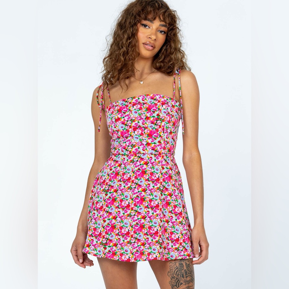 Princess Polly ELISSA MINI DRESS PINK FLORAL